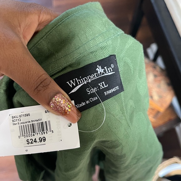 Green Whipper In Button Up Tee - Picture 4 of 4